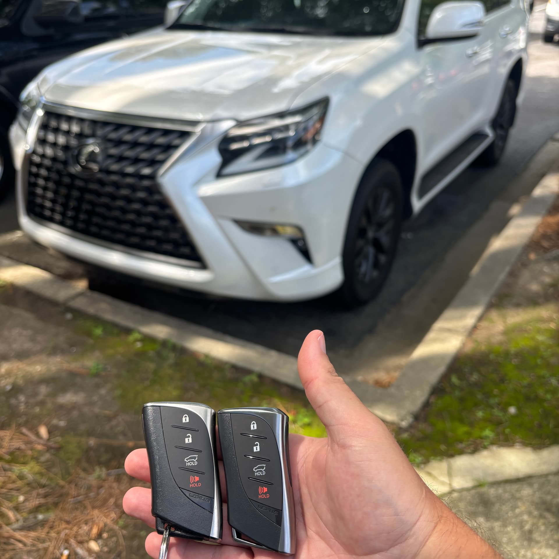 Lexus GX key replacement completed on site in Charleston SC
