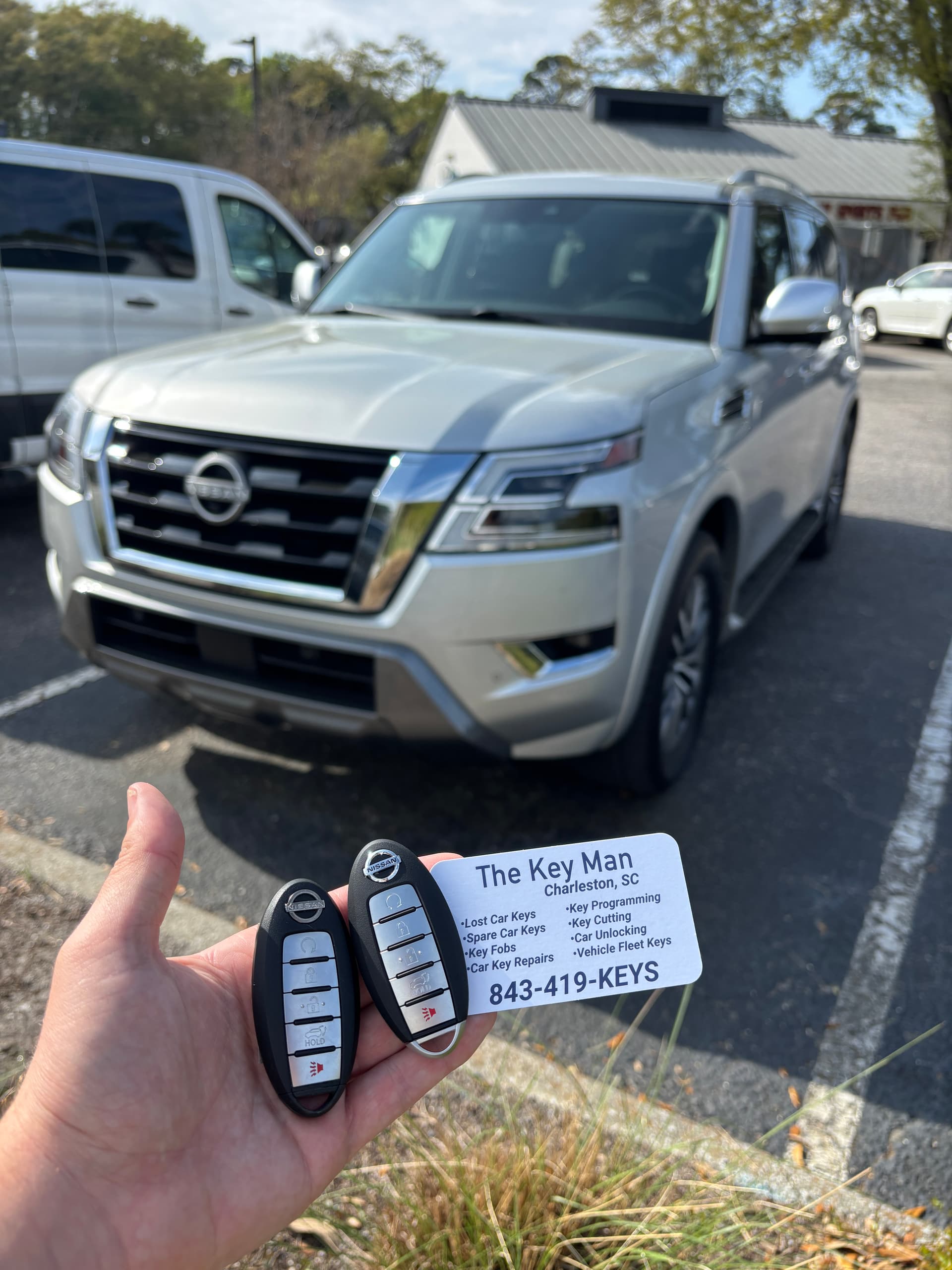 Nissan key replacement job completed on site in Charleston SC
